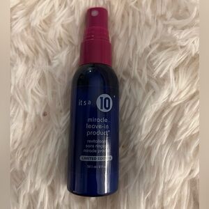 Used twice-It’s a 10 miracle leave in conditioner product (2 fl oz.)